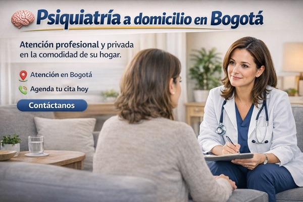 Psiquiatría a domicilio en Bogotá: Atención humana y privada en la comodidad de su hogar